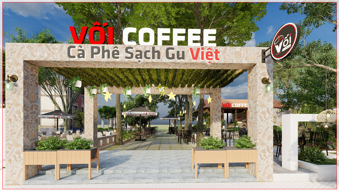 Mô Hình Cafe Sân Vườn 550Tr