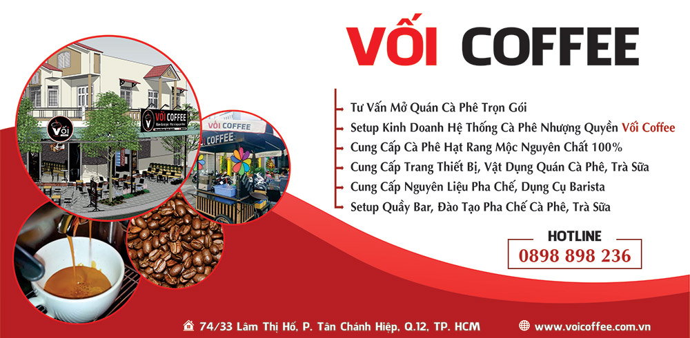 banner tư vấn mở quán cafe trọn gói Vối Coffee