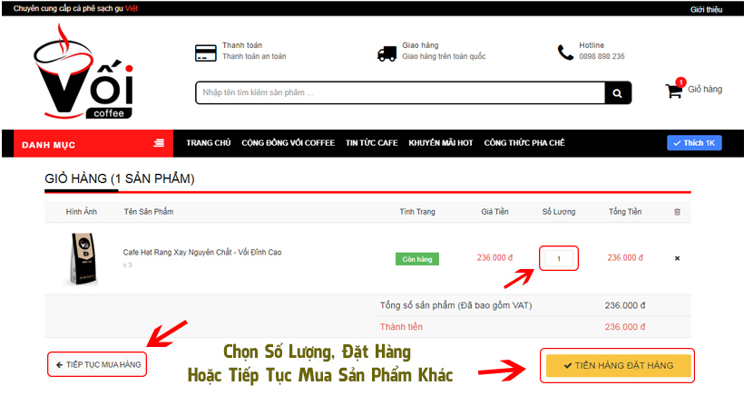 đặt hàng online